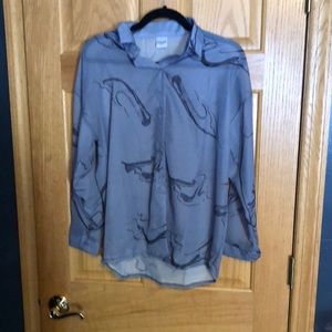 Feifeijia Gray button up shirt